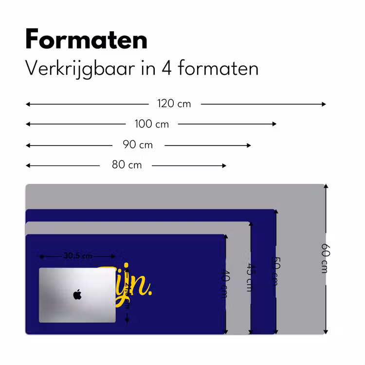 Bureau onderlegger - Blauw - Geel - Fijn — 8