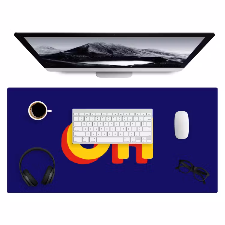 Bureau onderlegger - Blauw - Geel - OH - Schaduw — 4