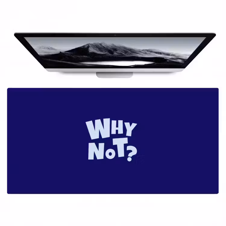 Bureau onderlegger - Blauw - Why not - Minimalistisch — 1