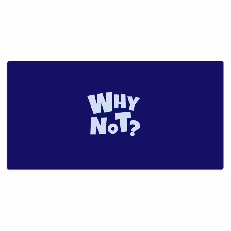 Bureau onderlegger - Blauw - Why not - Minimalistisch — 2