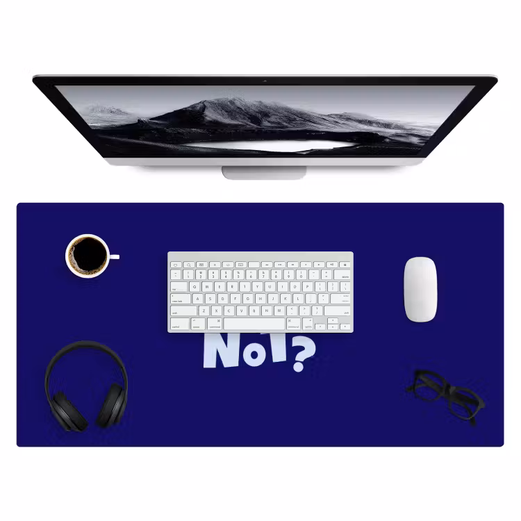 Bureau onderlegger - Blauw - Why not - Minimalistisch — 4