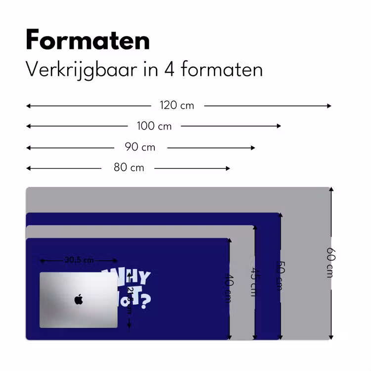 Bureau onderlegger - Blauw - Why not - Minimalistisch — 8
