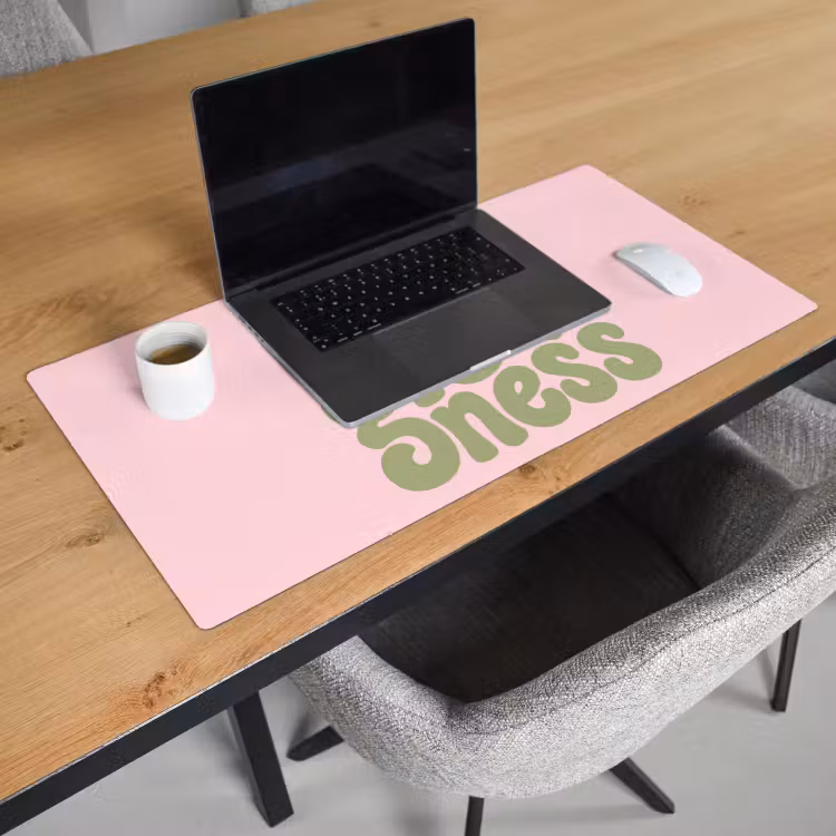 Bureau onderlegger - Chase greatness - Groen - Roze - Retro — 3