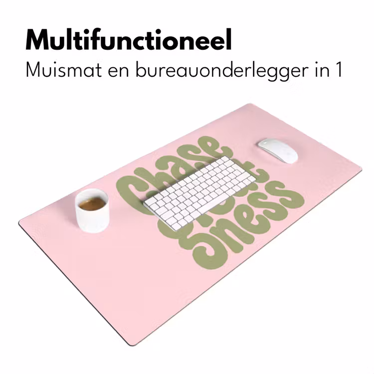 Bureau onderlegger - Chase greatness - Groen - Roze - Retro — 7