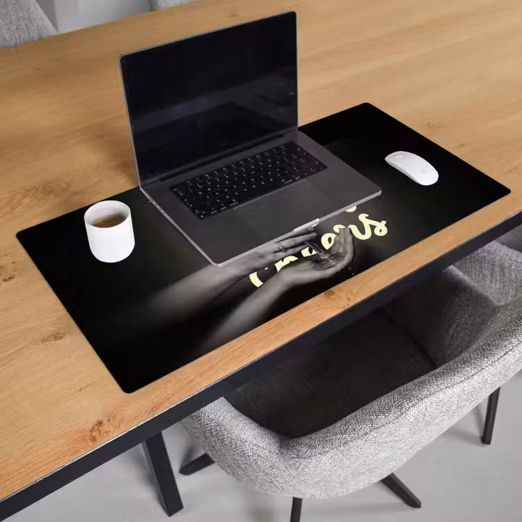 Bureau onderlegger - Cheers - Wijn - Zwart - Wit — 3