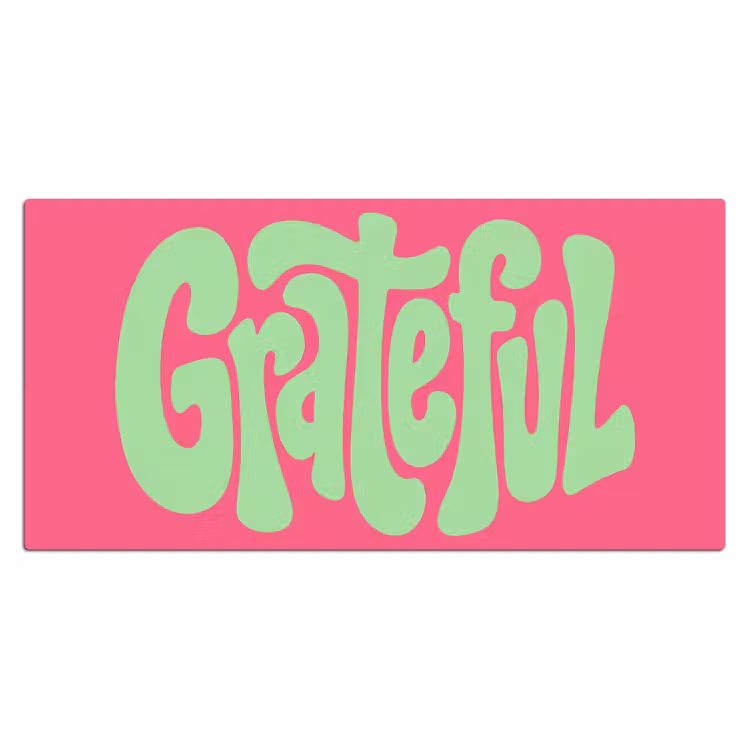Bureau onderlegger - Grateful - Groen - Grafisch - Vloeiend — 2