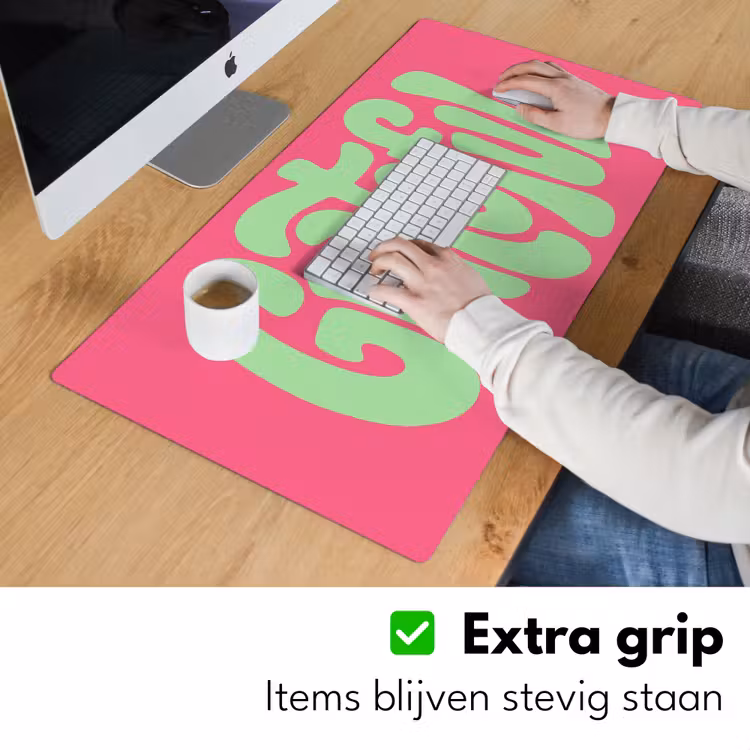 Bureau onderlegger - Grateful - Groen - Grafisch - Vloeiend — 6