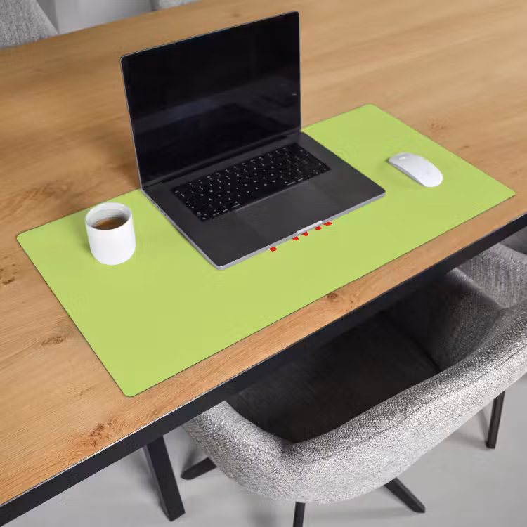 Bureau onderlegger - Grl pwr - Groen - Rood - 3D — 3