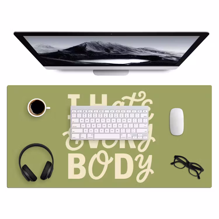 Bureau onderlegger - I hate everybody - Groen - Retro — 4