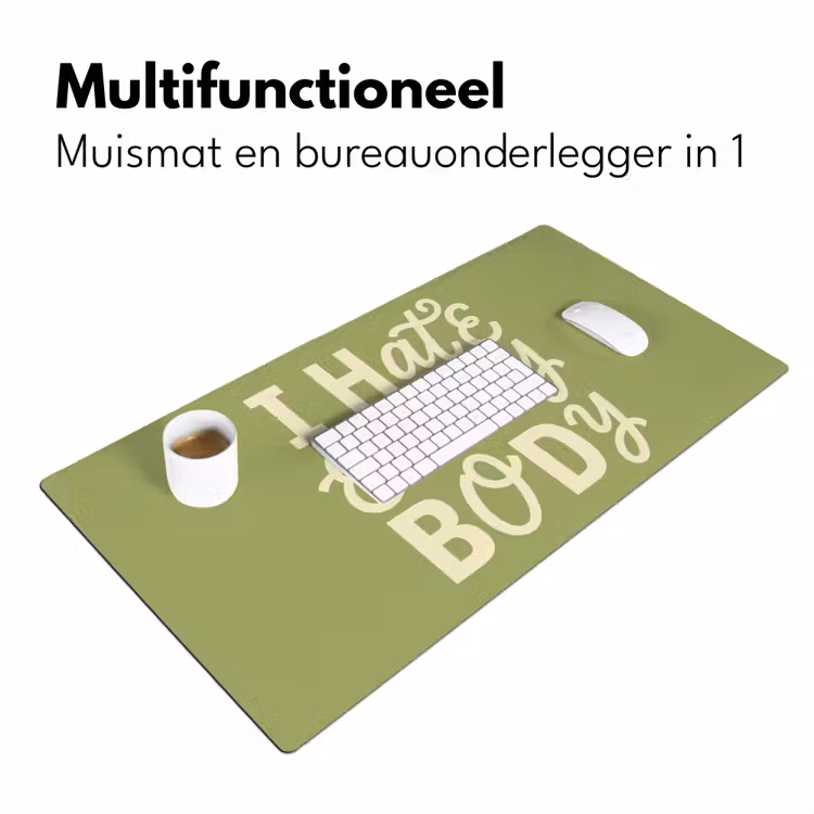 Bureau onderlegger - I hate everybody - Groen - Retro — 7