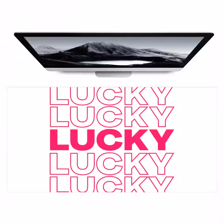 Bureau onderlegger - Lucky - Roze - Patroon — 1