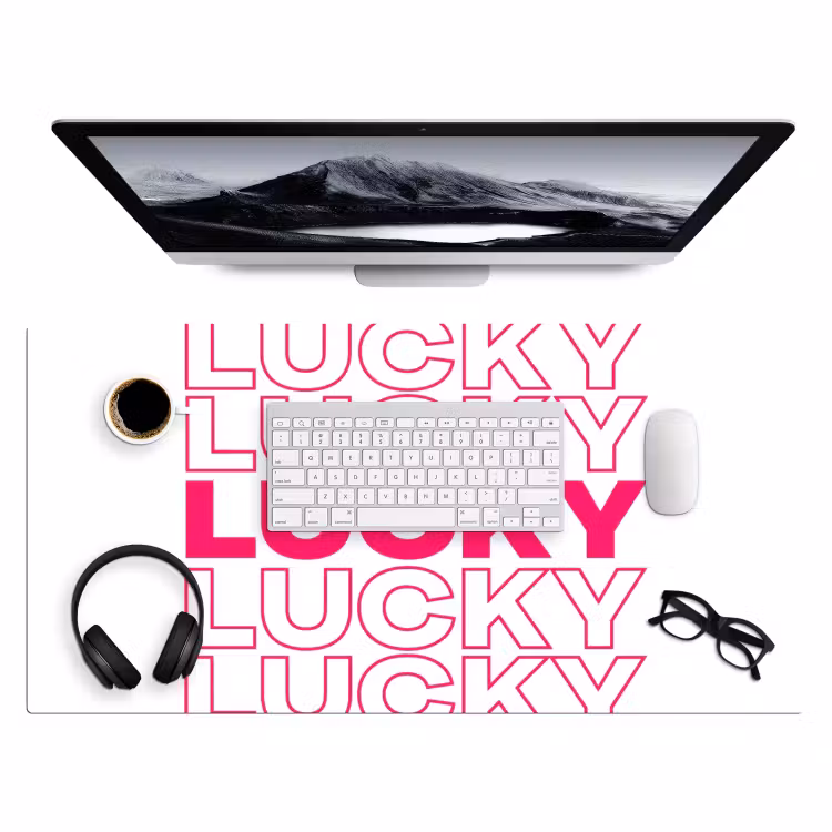 Bureau onderlegger - Lucky - Roze - Patroon — 4