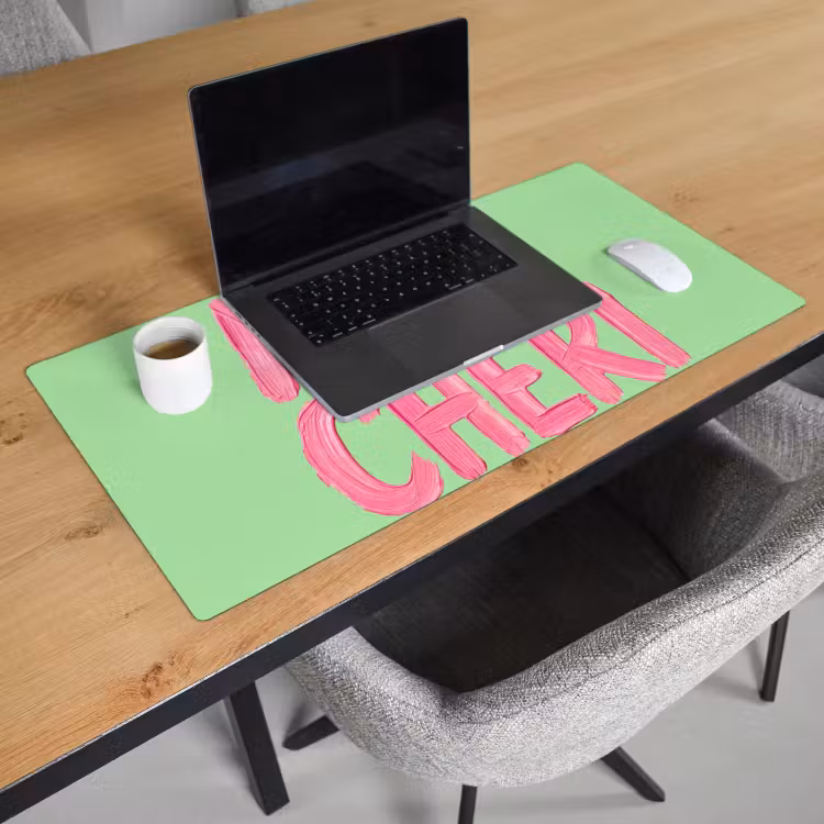 Bureau onderlegger - Mon cheri - Groen - Roze — 3