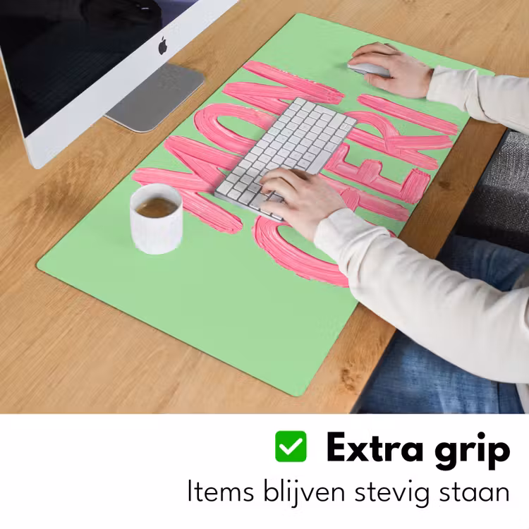 Bureau onderlegger - Mon cheri - Groen - Roze — 6