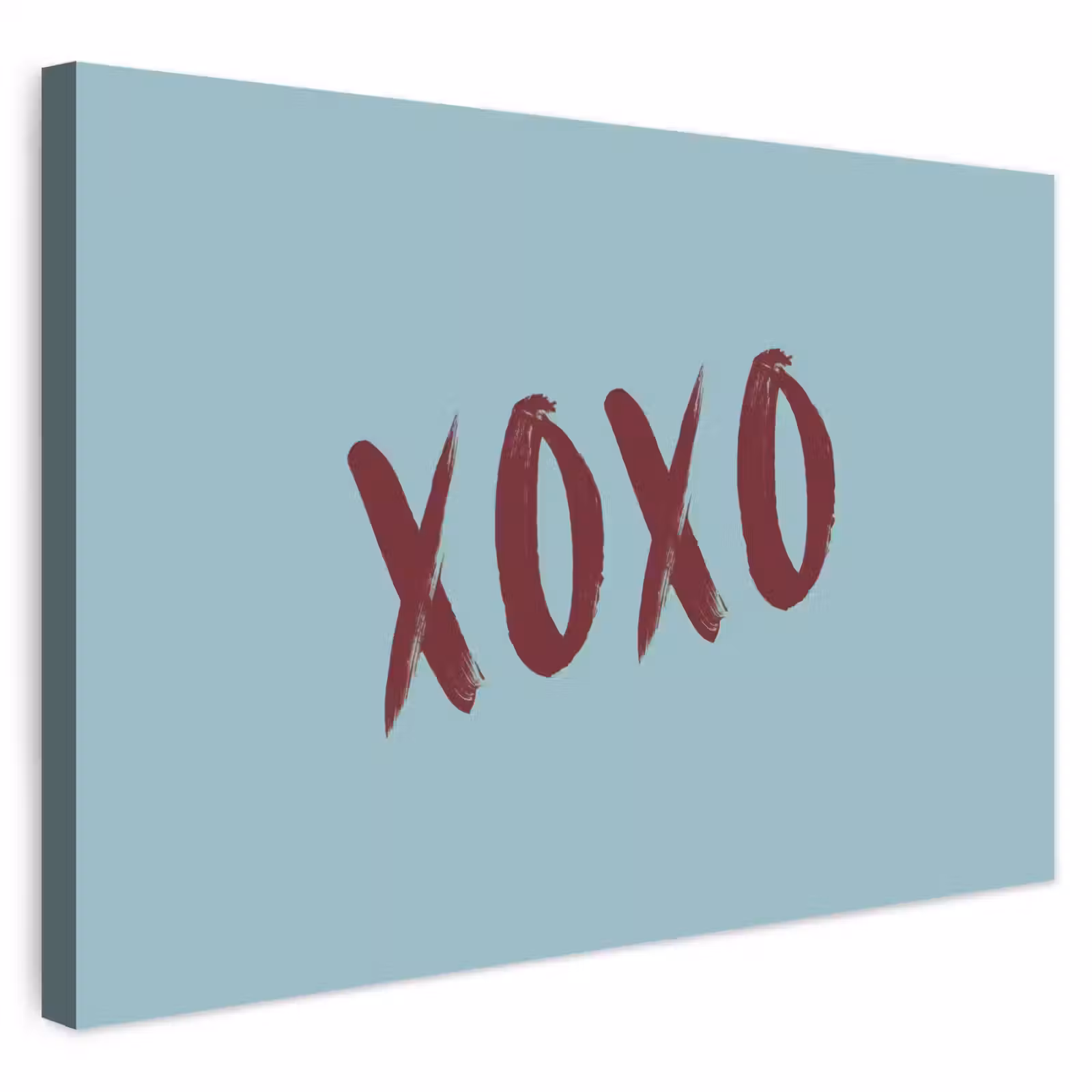 Buiten canvas - XOXO - Blauw - Rood — 1
