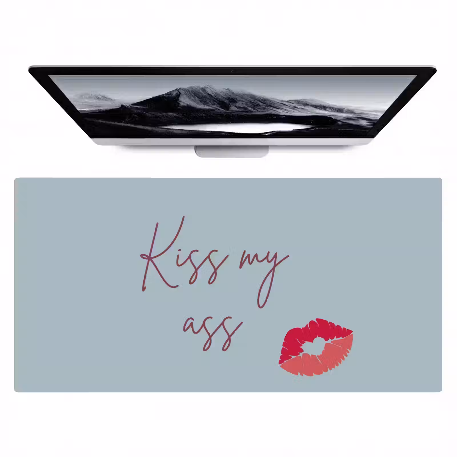 Bureau onderlegger - Kiss my ass - Lip - Blauw — 1