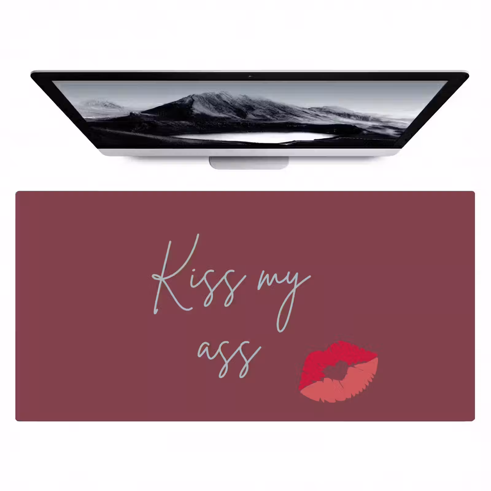 Bureau onderlegger - Kiss my ass - Lip - Bordeaux — 1