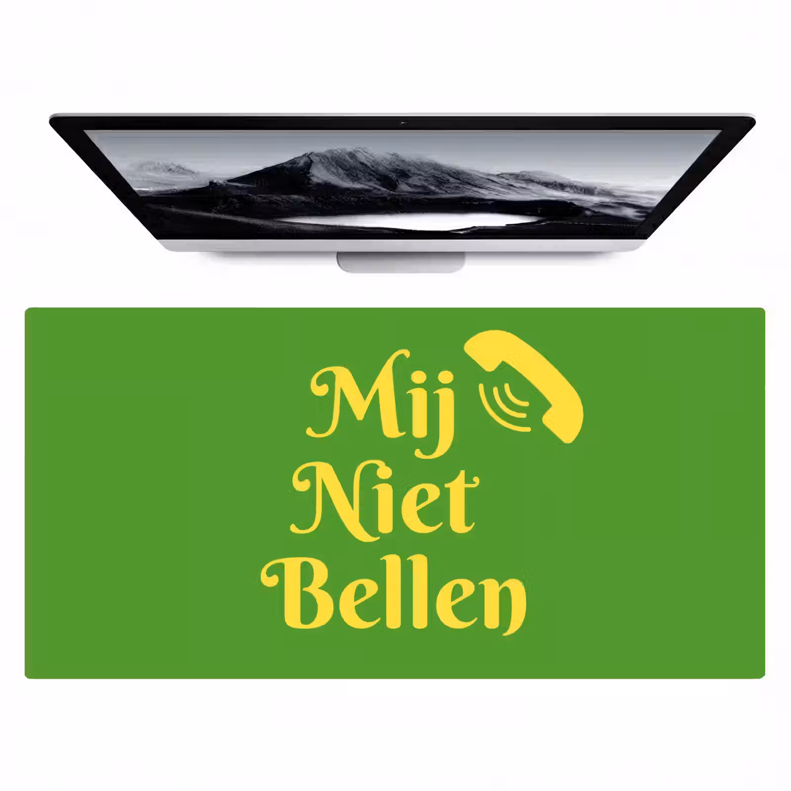 Bureau onderlegger - Mij niet bellen - Telefoon - Groen — 1