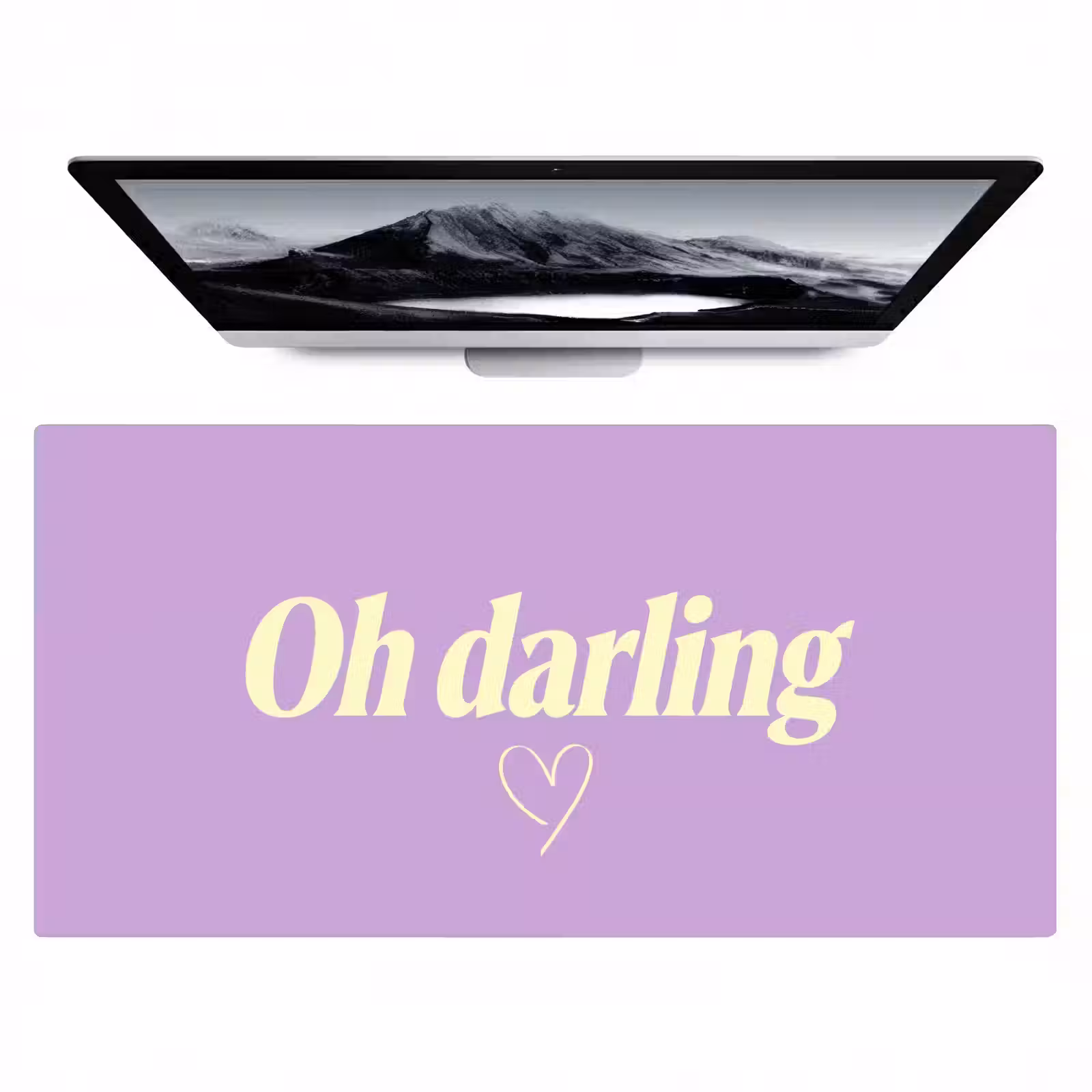 Bureau onderlegger - Oh darling - Hart - Paars — 1