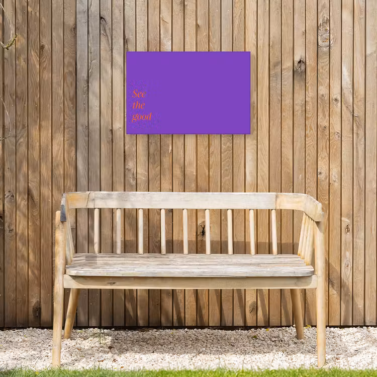 Buiten canvas - See the good - Oranje - Paars — 3