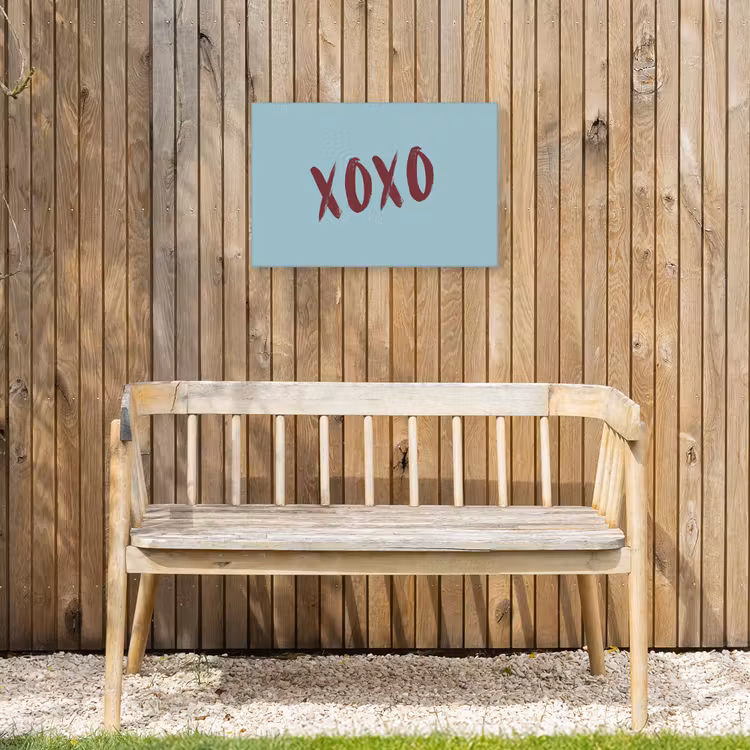 Buiten canvas - XOXO - Blauw - Rood — 3