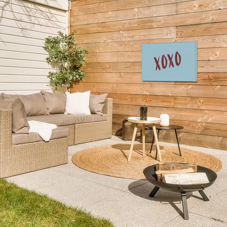 Buiten canvas - XOXO - Blauw - Rood — 5