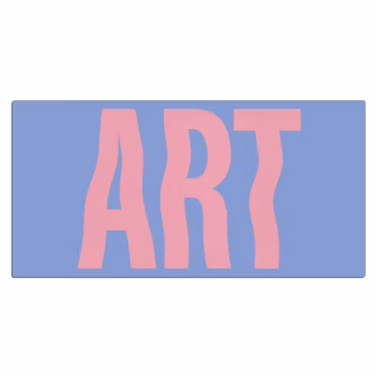 Bureau onderlegger - Art - Roze - Blauw — 2