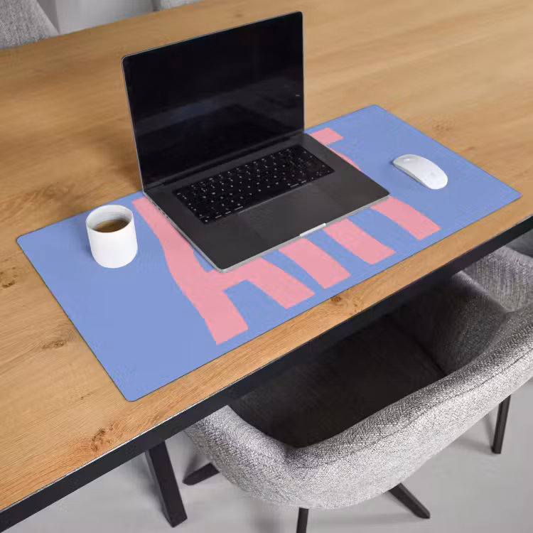 Bureau onderlegger - Art - Roze - Blauw — 3
