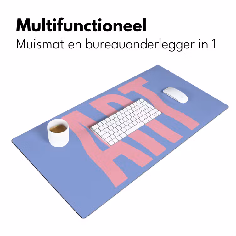 Bureau onderlegger - Art - Roze - Blauw — 7