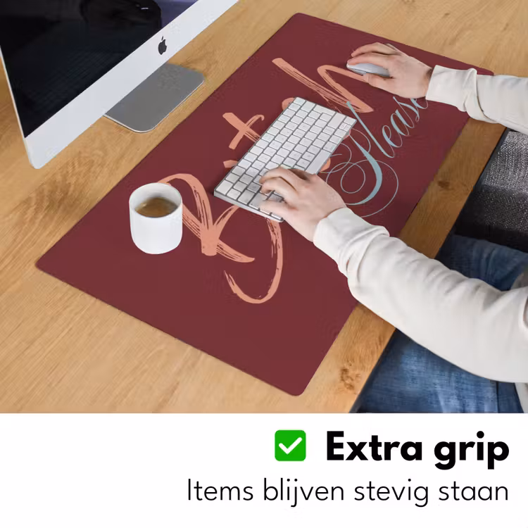 Bureau onderlegger - Bitch please - Rood - Blauw — 6