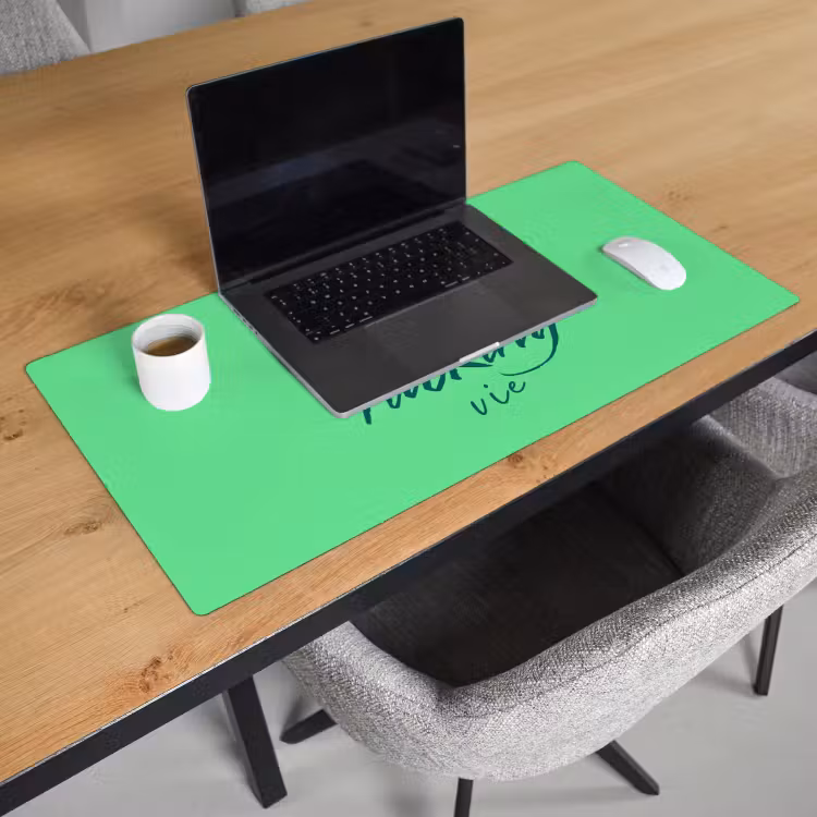 Bureau onderlegger - c'est la fucking vie - Groen - Penseelstijl — 3