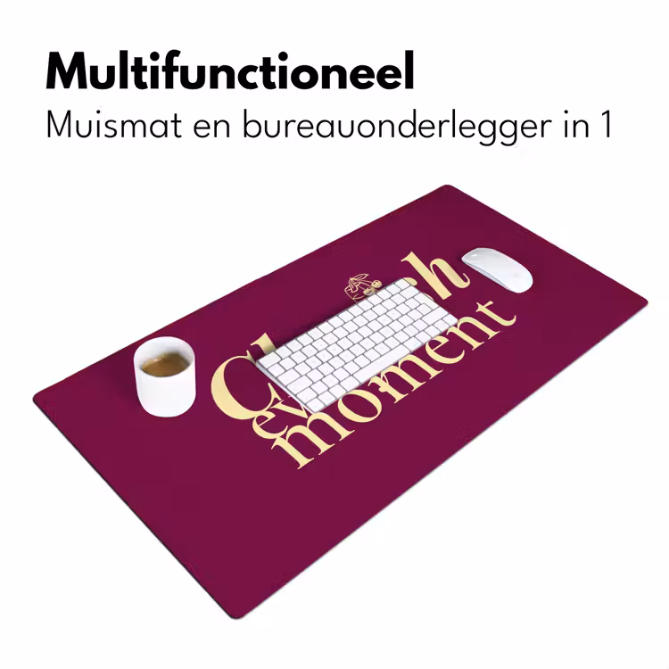 Bureau onderlegger - Cherish every moment - Cocktailglas - Bordeaux — 7