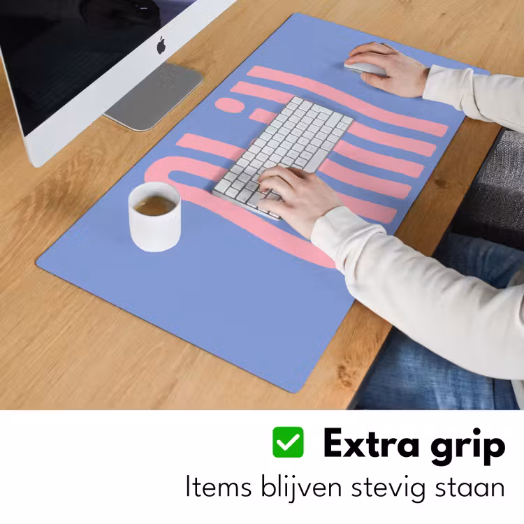 Bureau onderlegger - Chill - Roze - Blauw - Golvend — 6