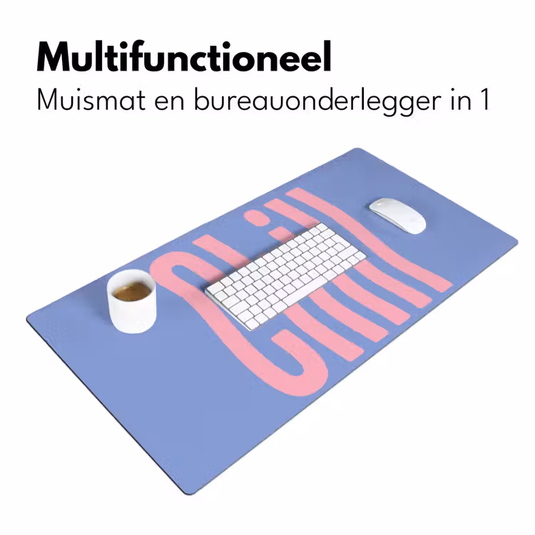 Bureau onderlegger - Chill - Roze - Blauw - Golvend — 7