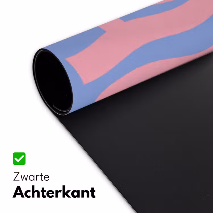Bureau onderlegger - Ciao - Roze - Blauw - Golvend — 5