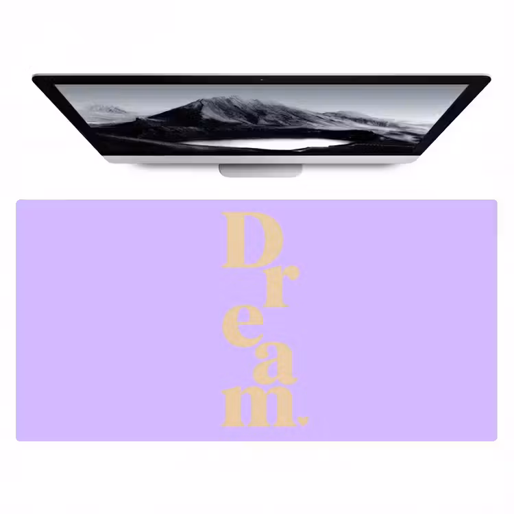 Bureau onderlegger - Dream - Paars - Typografisch — 1
