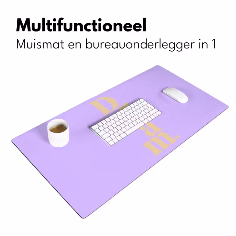 Bureau onderlegger - Dream - Paars - Typografisch — 7