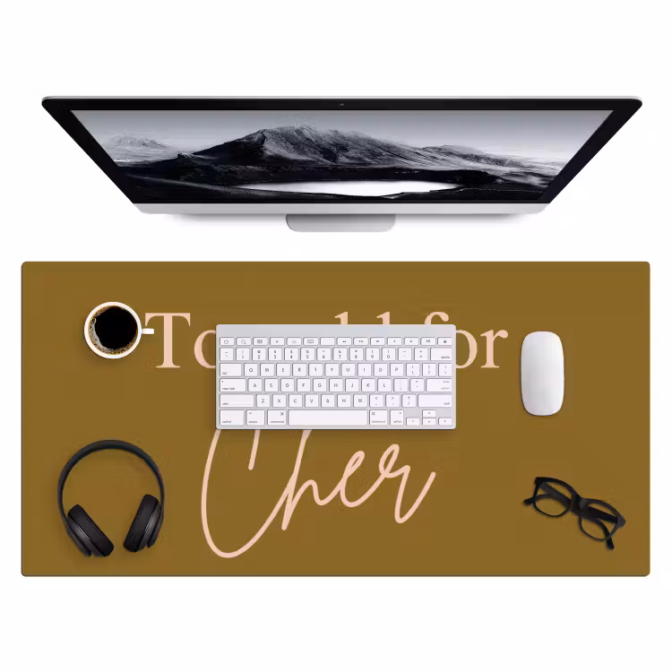 Bureau onderlegger - Groen - Too old for cher - Roze — 4