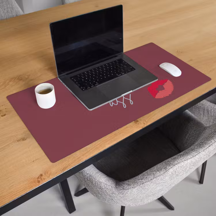 Bureau onderlegger - Kiss my ass - Lip - Bordeaux — 3