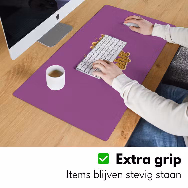 Bureau onderlegger - Manifest that shit - Paars - Glitter — 6