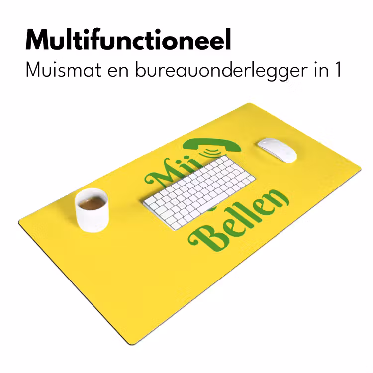 Bureau onderlegger - Mij niet bellen - Telefoon - Geel — 7