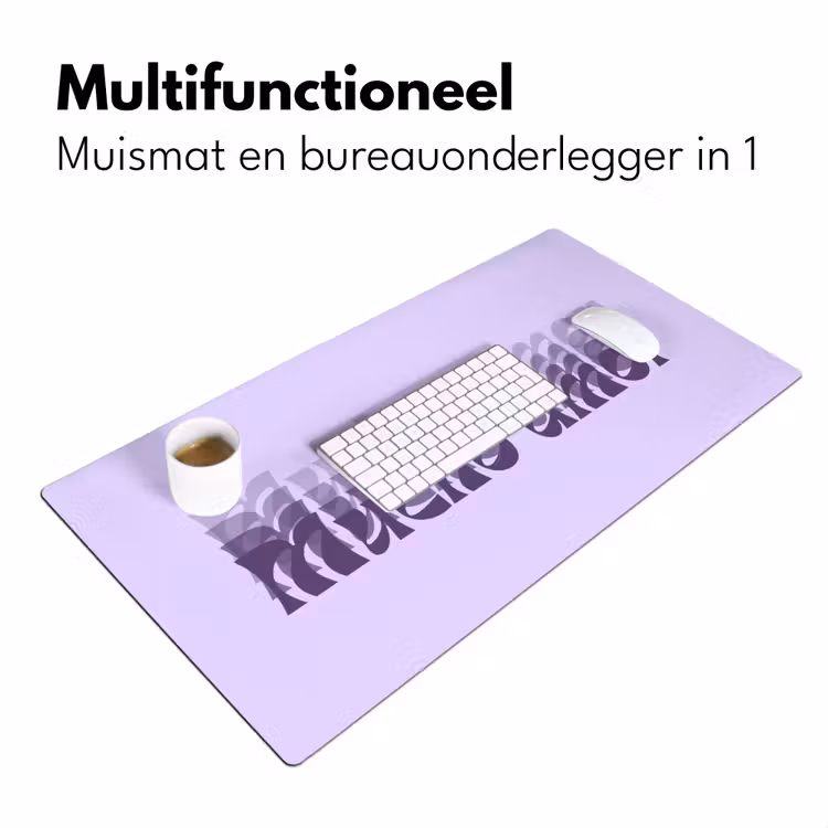 Bureau onderlegger - Mucho amor - Paars - Gelaagde letters — 7