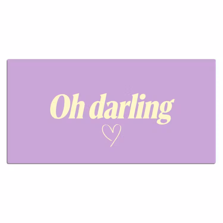 Bureau onderlegger - Oh darling - Hart - Paars — 2