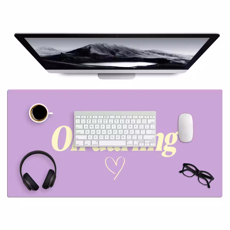 Bureau onderlegger - Oh darling - Hart - Paars — 4