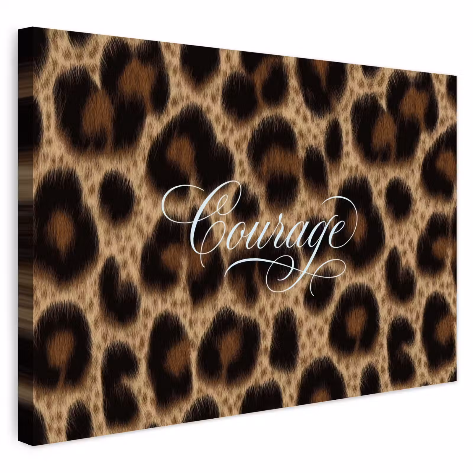 Buiten canvas - Luipaardprint - Bruin - Courage - Sierlijk — 1