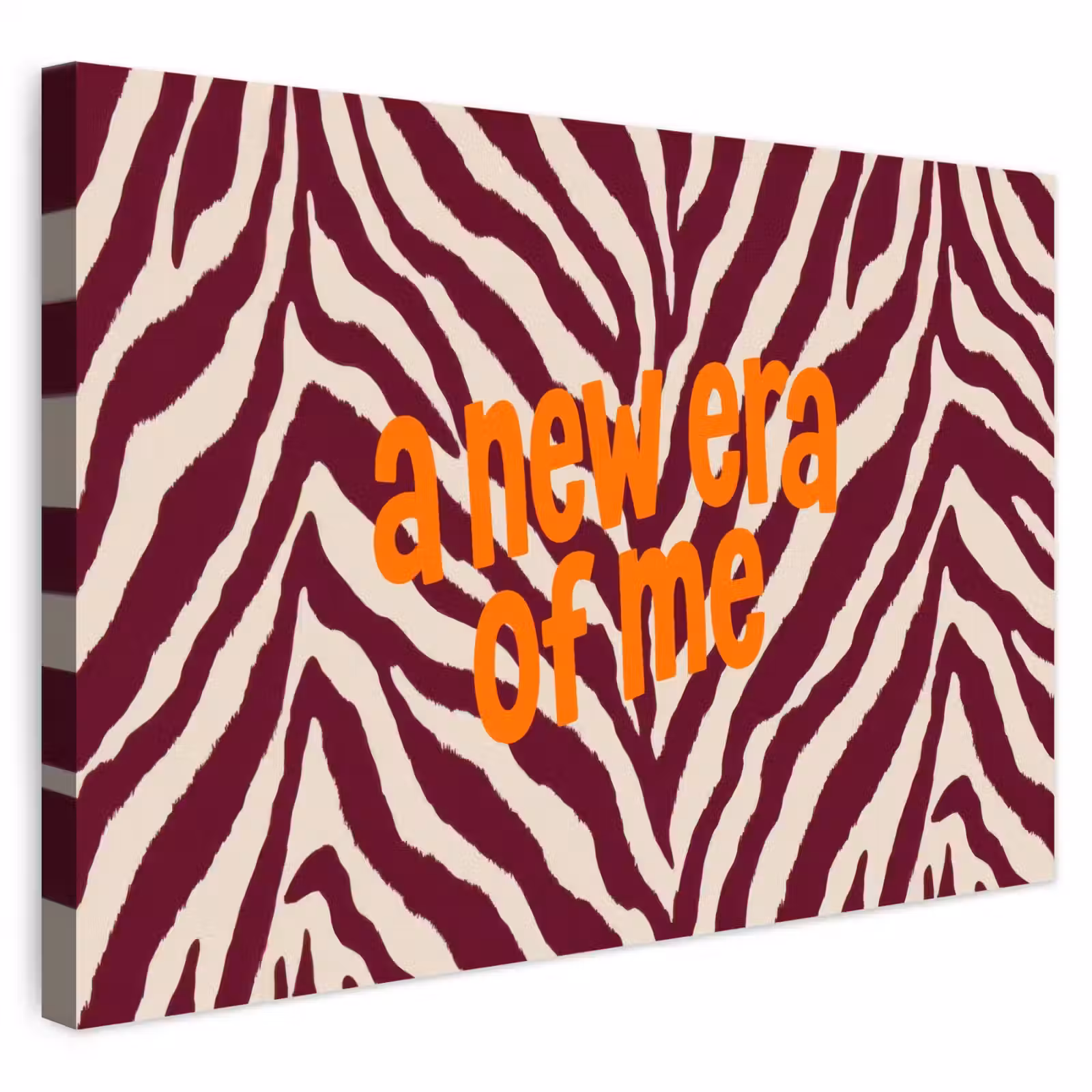 Buiten canvas - New era - Bordeaux - Zebraprint — 1