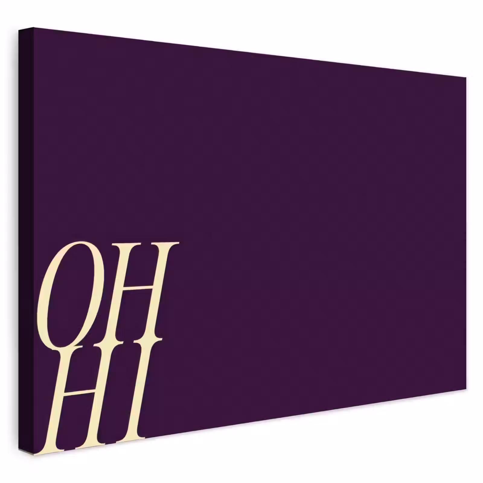 Buiten canvas - Oh hi - Paars - Cursief — 1