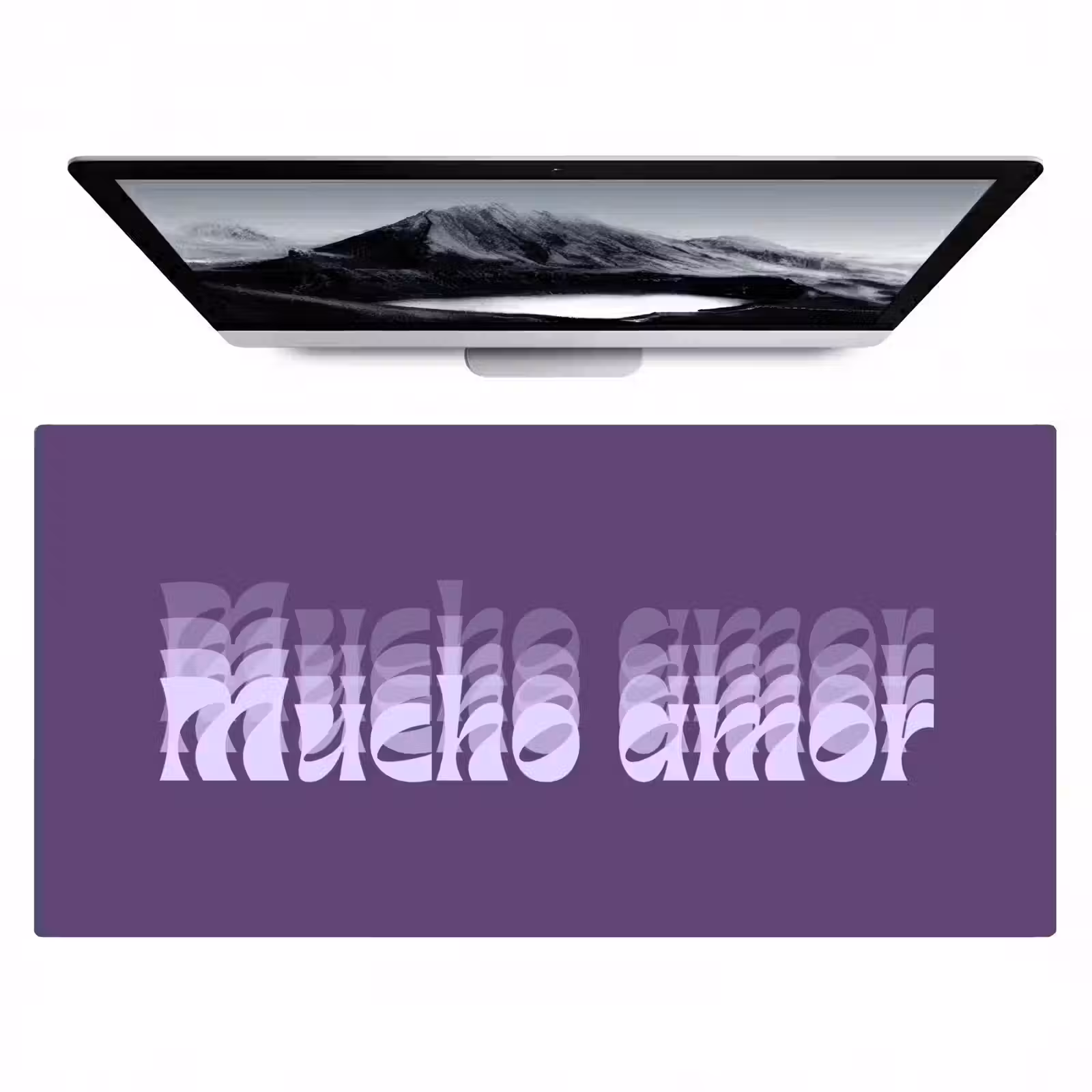 Bureau onderlegger - Mucho amor - Paars - Grafisch — 1