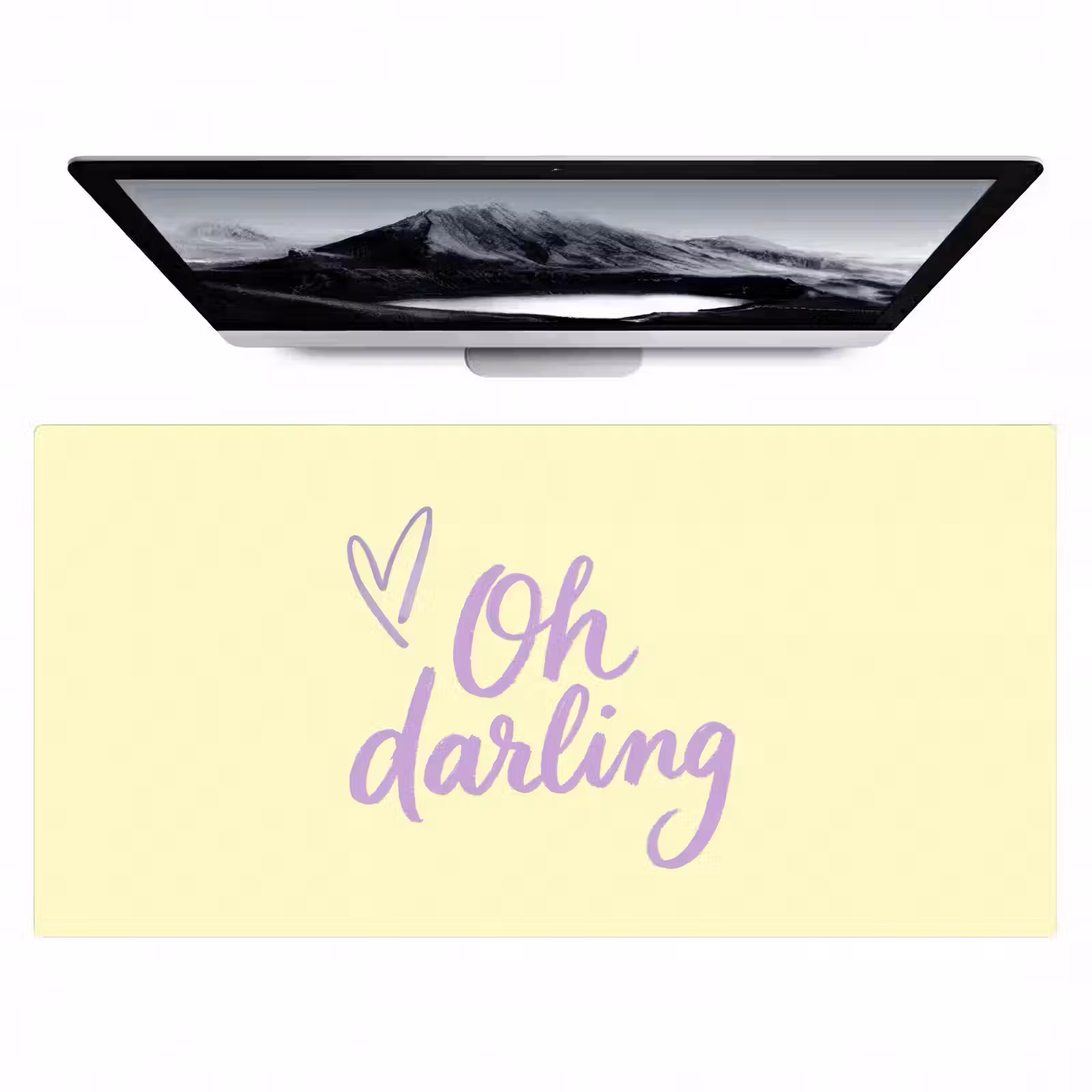 Bureau onderlegger - Oh darling - Geel - Hart — 1