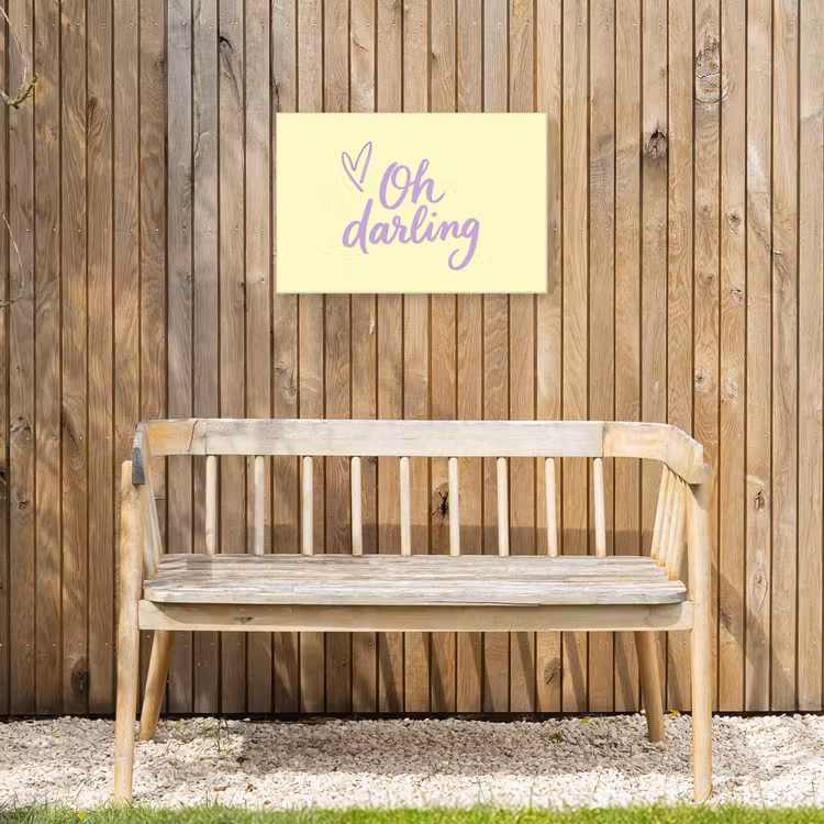 Buiten canvas - Oh darling - Geel - Hart — 3